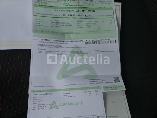 Citroën jumper bus (2020-22,564 km)(vin:vf7ycbnfc12n02317) - afbeelding 30 van  37