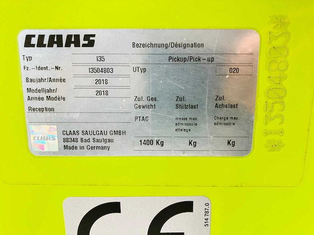 Claas - i35 - grass harvester - 2018 - afbeelding 7 van  7