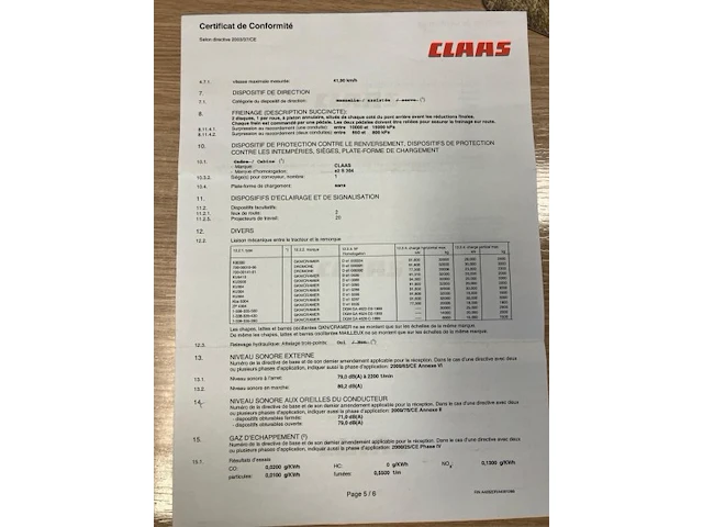 Claas 830 axion vierwielaangedreven tractor - afbeelding 28 van  34