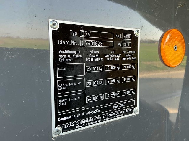 Claas lexion 660-m type c74 terra trac maaidorser - afbeelding 26 van  29