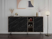 Clara console | 100% melamine | donkerbruin, bendir - afbeelding 1 van  4