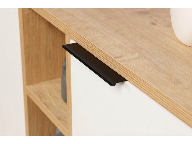 Clara console | 100% melamine | eiken, wit - afbeelding 3 van  8