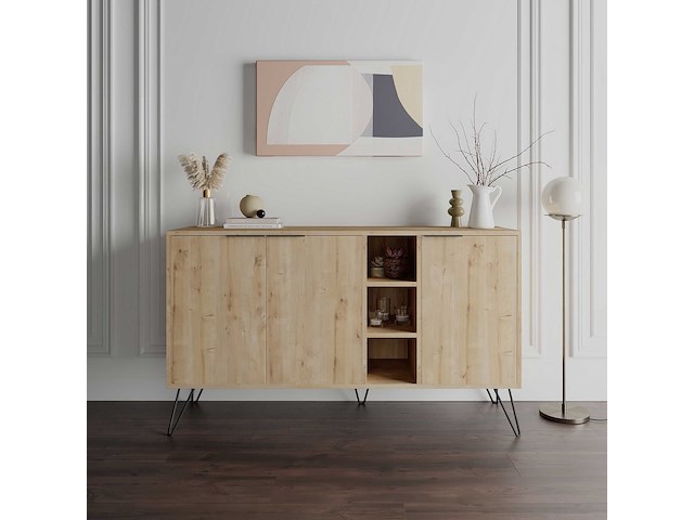Clara console | 100% melamine | eiken - afbeelding 1 van  4
