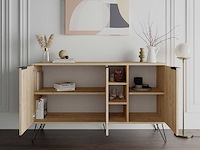 Clara console | 100% melamine | eiken - afbeelding 2 van  4