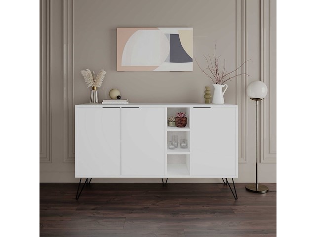 Clara console | 100% melamine | wit - afbeelding 1 van  4