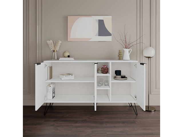 Clara console | 100% melamine | wit - afbeelding 2 van  4