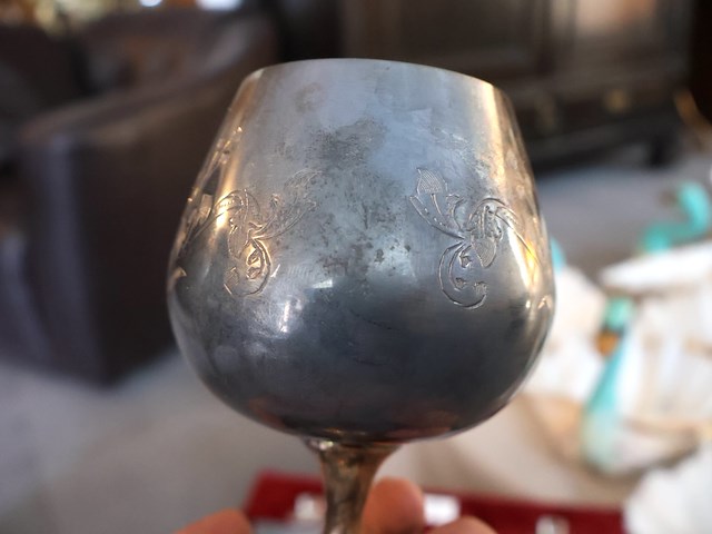 Clarigde verzilverde glazen - afbeelding 4 van  7