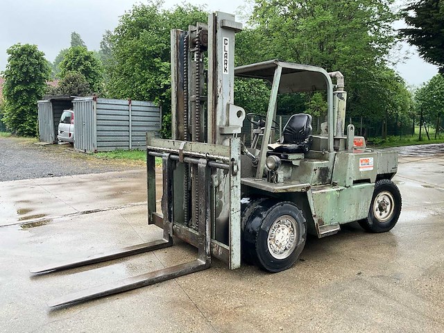 Clark c500 y130 pd vorkheftruck - 6 ton - diesel - werkend - afbeelding 1 van  11