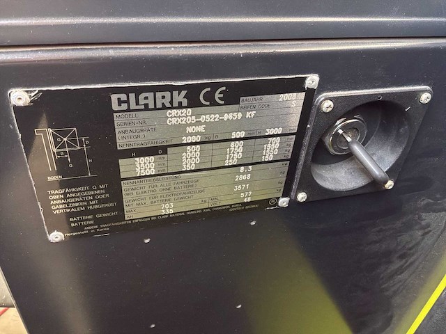 Clark crx20 vorkheftruck - afbeelding 13 van  36