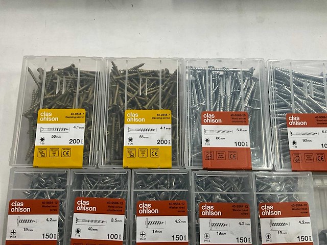 Clas ohlson diverse bevestigingsmaterialen (23x) - afbeelding 2 van  8