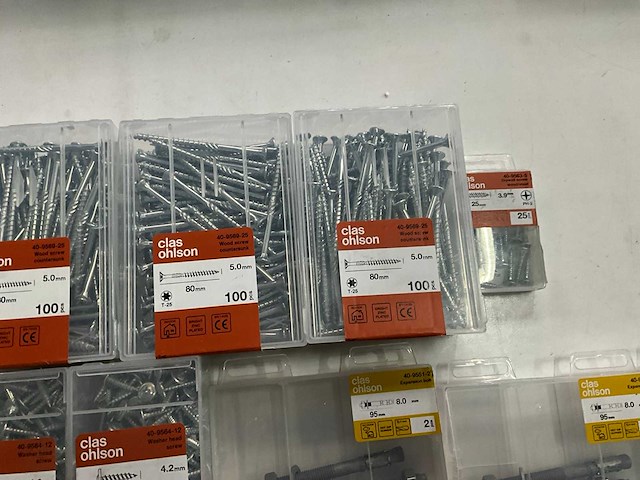 Clas ohlson diverse bevestigingsmaterialen (23x) - afbeelding 3 van  8