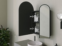 Classe cabinet badkamerkast | 100% mdf | zwart - afbeelding 3 van  7