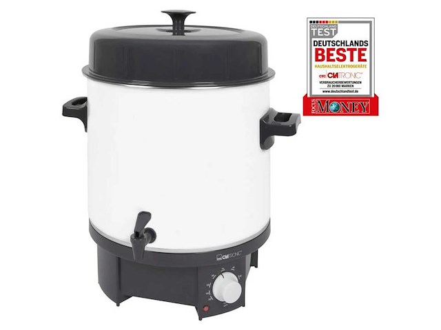 Clatronic 25l 1800w jar sterilisator eka 3338 wit - afbeelding 4 van  6