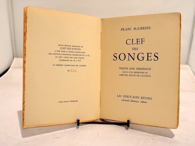 Clef des songes, frans masereel (1950) - afbeelding 5 van  12
