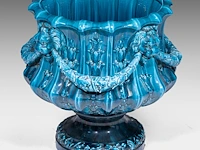 Clément massier (1844/45-1917), a turquoise glazed ceramic jardinière on a chimera stand 127 cm. (50 in.) - afbeelding 3 van  13