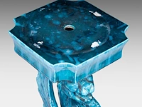 Clément massier (1844/45-1917), a turquoise glazed ceramic jardinière on a chimera stand 127 cm. (50 in.) - afbeelding 12 van  13
