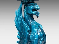 Clément massier (1844/45-1917), a turquoise glazed ceramic jardinière on a chimera stand 127 cm. (50 in.) - afbeelding 13 van  13