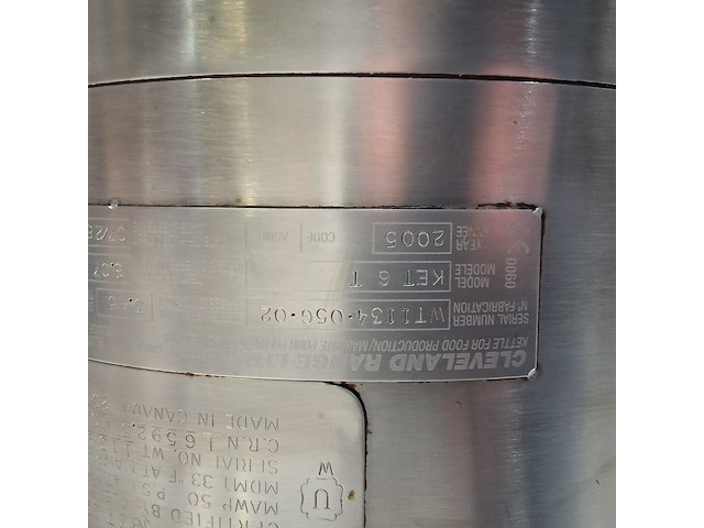 Cleveland elektrisch kookketel ket-6t kantelbaar - afbeelding 3 van  13