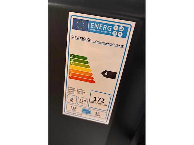 Clevertouch impact plus 2 interactive 4k 65inch 2022 - afbeelding 5 van  6