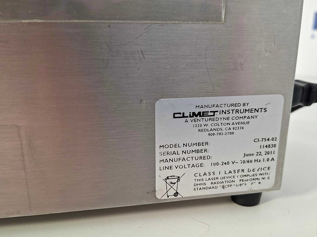Climet instruments - ci-754 - diverse farmaceutische, cosmetische en chemische materialen - 2011 - afbeelding 3 van  6
