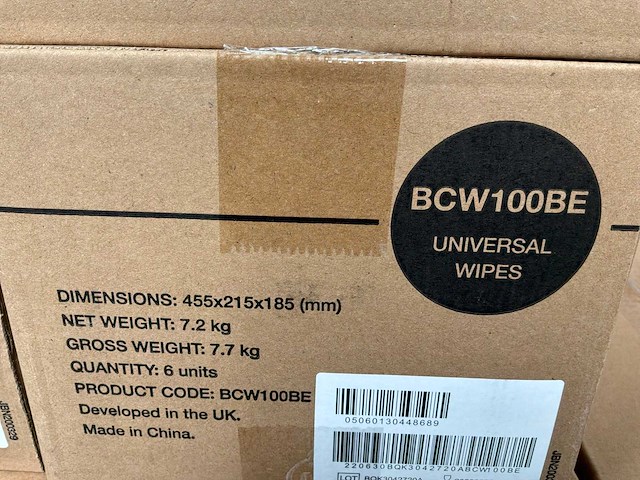 Clinell bcw100be dozen desinfectiedoekjes (30x) - afbeelding 1 van  1