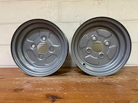 Clm (vermoedelijk) - stalen velgen 8/10 inch (2x) - afbeelding 1 van  9