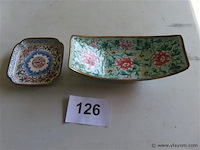 Cloisonné schaaltjes 2 stuks - afbeelding 1 van  4