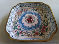 Cloisonné schaaltjes 2 stuks - afbeelding 2 van  4