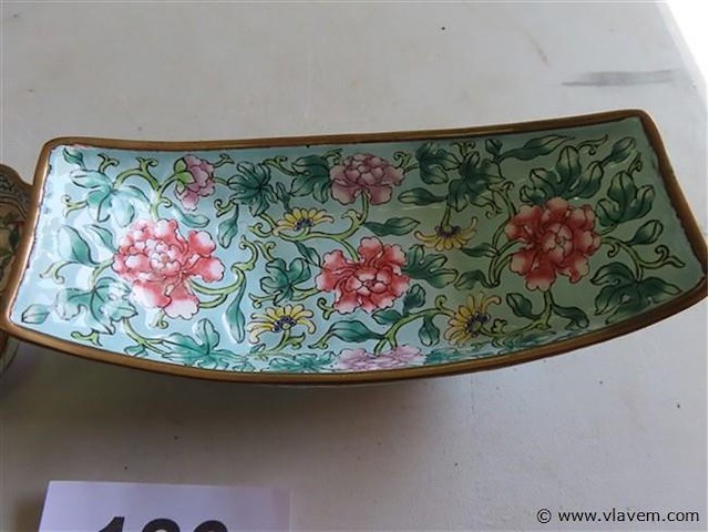 Cloisonné schaaltjes 2 stuks - afbeelding 3 van  4
