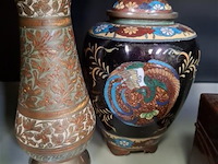 Cloisonnévaas - afbeelding 2 van  2