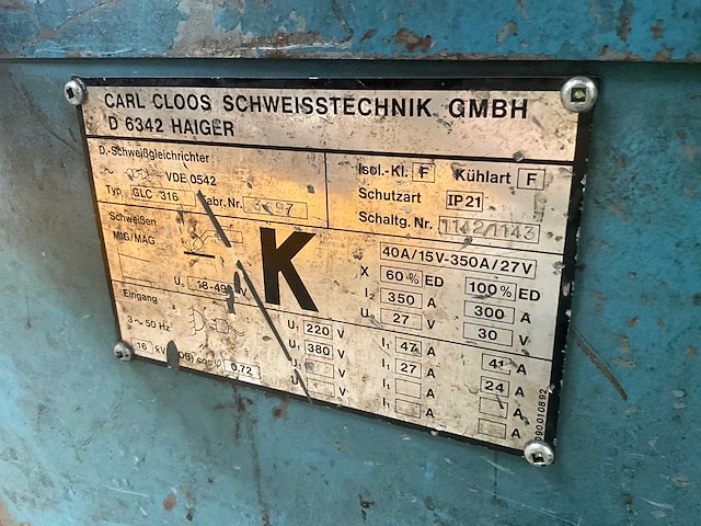 Cloos glc 316 mobiel mig/mag lasapparaat - afbeelding 6 van  15