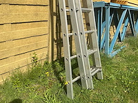 Clovan 3m50 uitschuifbaar tot 10 meter ladder en trap - afbeelding 2 van  4