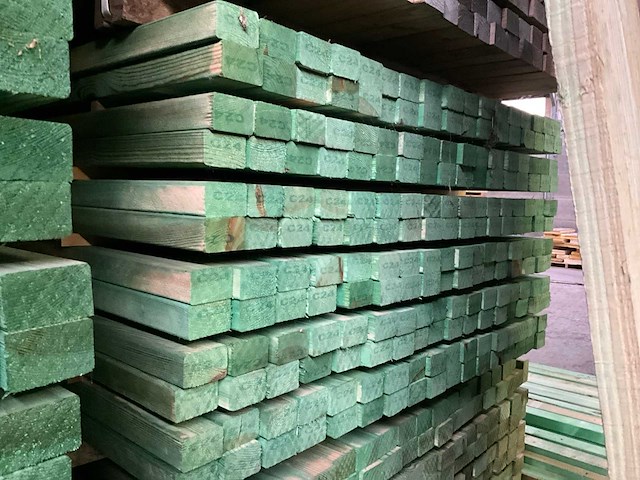 Cls houten balken 4,20 meter lengte (204x) - afbeelding 1 van  11