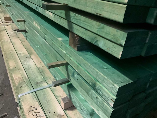 Cls houten balken 4,20 meter lengte (66x) - afbeelding 1 van  10