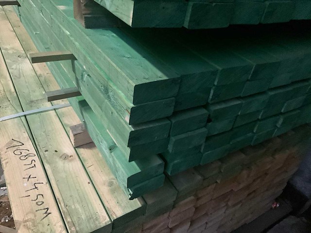 Cls houten balken 4,20 meter lengte (66x) - afbeelding 2 van  10