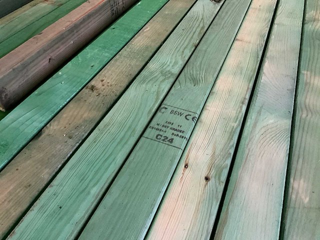 Cls houten balken 4,50 meter lengte (84x) - afbeelding 6 van  7