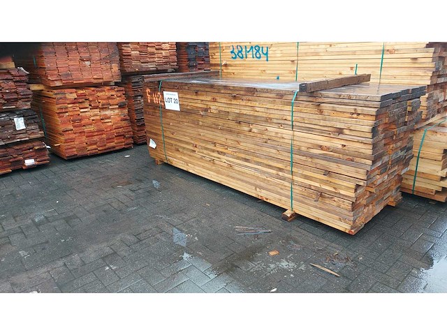 Cls houten kepers 3000x184x38mm 135 stuks - afbeelding 1 van  2