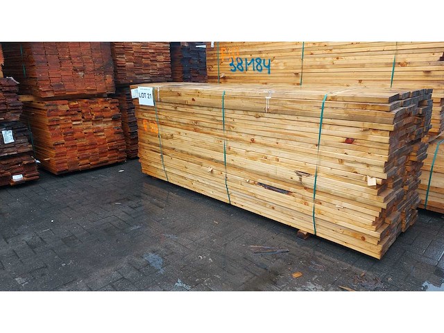 Cls houten kepers 3000x184x38mm 145 stuks - afbeelding 2 van  3