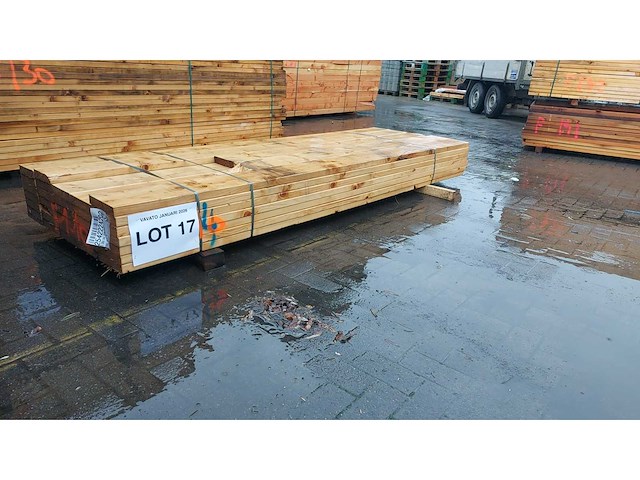 Cls houten kepers 3000x184x38mm 35 stuks - afbeelding 3 van  3