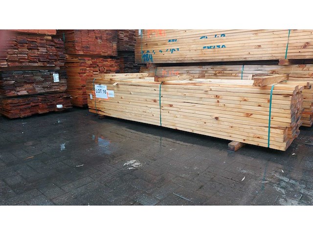 Cls houten kepers 3000x184x38mm 72 stuks - afbeelding 1 van  3