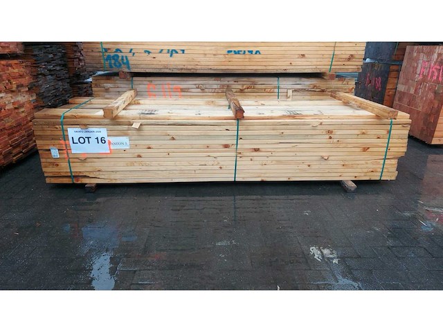 Cls houten kepers 3000x184x38mm 72 stuks - afbeelding 2 van  3