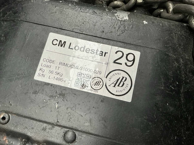 Cm lodestar 1t elektrische kettingtakel - afbeelding 3 van  5
