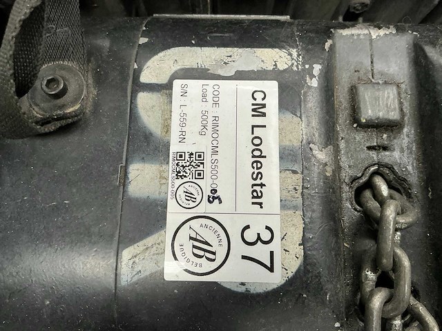 Cm lodestar 500kg elektrische kettingtakel (2x) - afbeelding 3 van  8