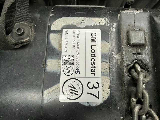 Cm lodestar 500kg elektrische kettingtakel (2x) - afbeelding 3 van  8