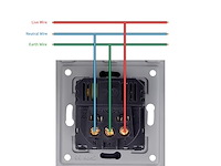 Cnbingo glazen schuko-contactdoos met usb-poorten (4 stuks) - afbeelding 3 van  4