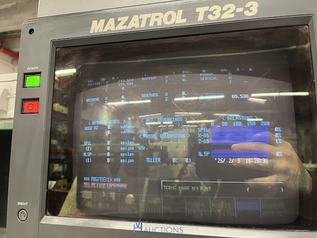 Cnc-gestuurde draaibank mazak - 1989 - afbeelding 3 van  40