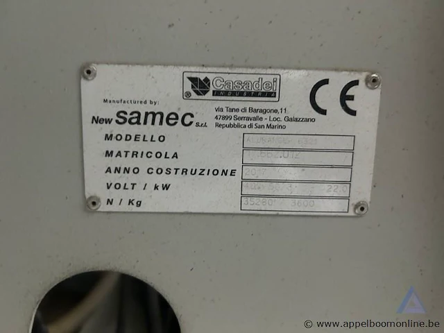 Cnc paneelbewerkingsmachine casadei industria alu ranger 6321, bouwjaar 2017, met een vermogen van 22,0 kw. inclusief diverse snijgereedschappen en gereedschapshouders. - afbeelding 8 van  10