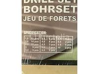 Cobalt metaalboren set in koffer, tegelboren set sinter,101 delige hss boren set met titanium coating - afbeelding 8 van  9