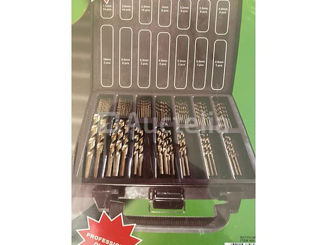 Cobalt metaalboren set in koffer, tegelboren set sinter,101 delige hss boren set met titanium coating - afbeelding 1 van  9