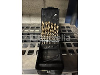 Cobalt metaalboren set in koffer, tegelboren set sinter,101 delige hss boren set met titanium coating - afbeelding 2 van  9